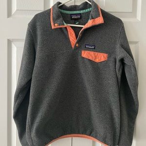Patagonia Synchilla Fleece Grey & Peach